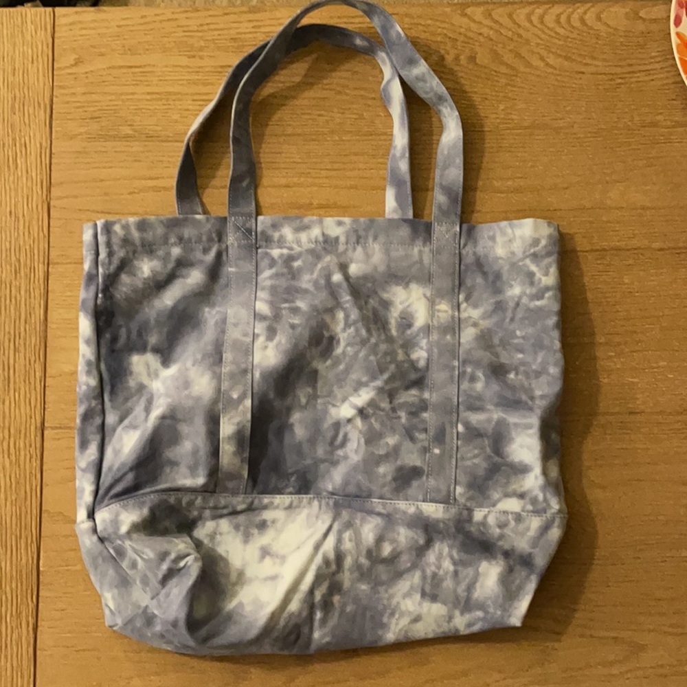 NWOT Victoria’s Secret Pink Blue Tie dye tote bag - Picture 3 of 3